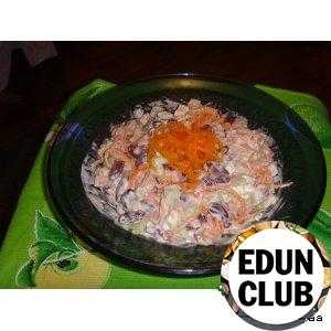 Салат из кальмаров и мидий с чипсами “жемчужина моря”, пошаговый рецепт с фото