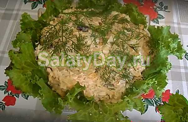Рецепты салат рыбный с рисом