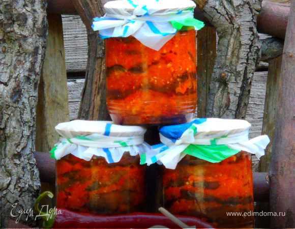 Интересная закуска из баклажанов на зиму «огонёк» — приготовление с фото пошагово