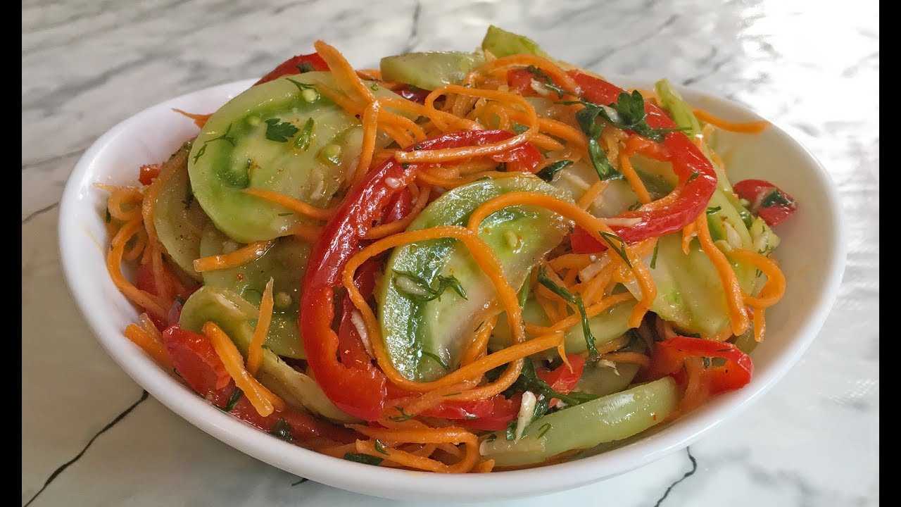 Рецепт салата из зеленых помидор на зиму: 7 вкусных заготовок