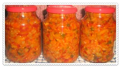 Салат "бакат" из баклажанов на зиму - рецепт пошагово с фото