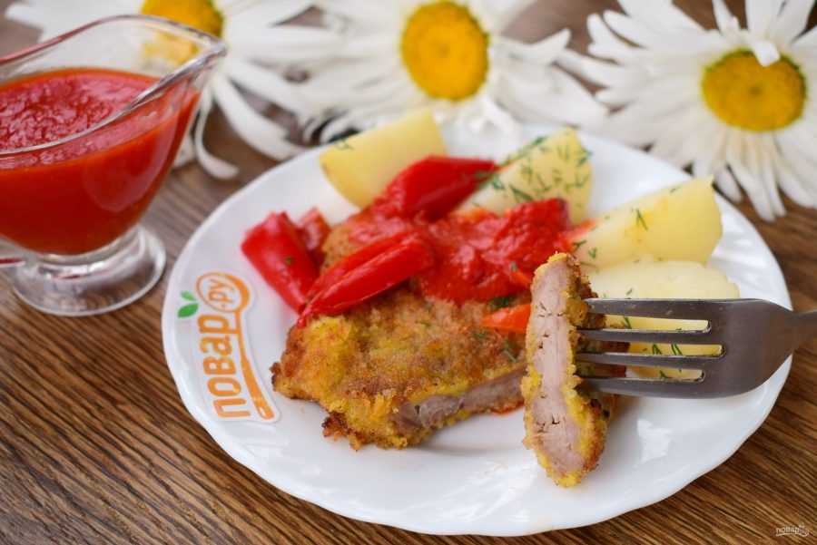 Венский шницель - австрийская мясная классика - пошаговый рецепт приготовления с фото