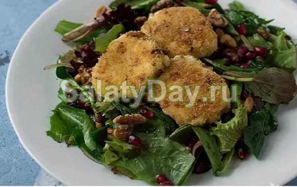 Салат с гранатом и грецким орехом - различные варианты к праздничному столу: рецепт с фото и видео