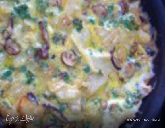 Фриттата со стручковой фасолью помидорами черри и грибами рецепт с фото пошагово - 1000.menu