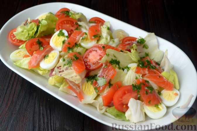 Рецепты салат с лососем и авокадо