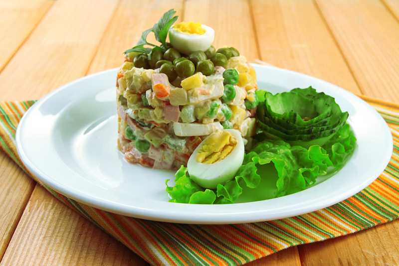 Салат с горошком и курицей - 275 рецептов: салаты | foodini