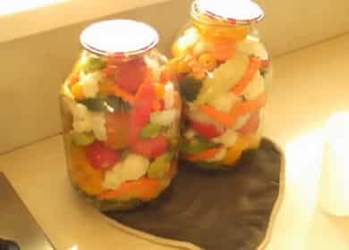 Маринованные овощи на зиму: ассорти без стерилизации, пошаговый рецепт с фото