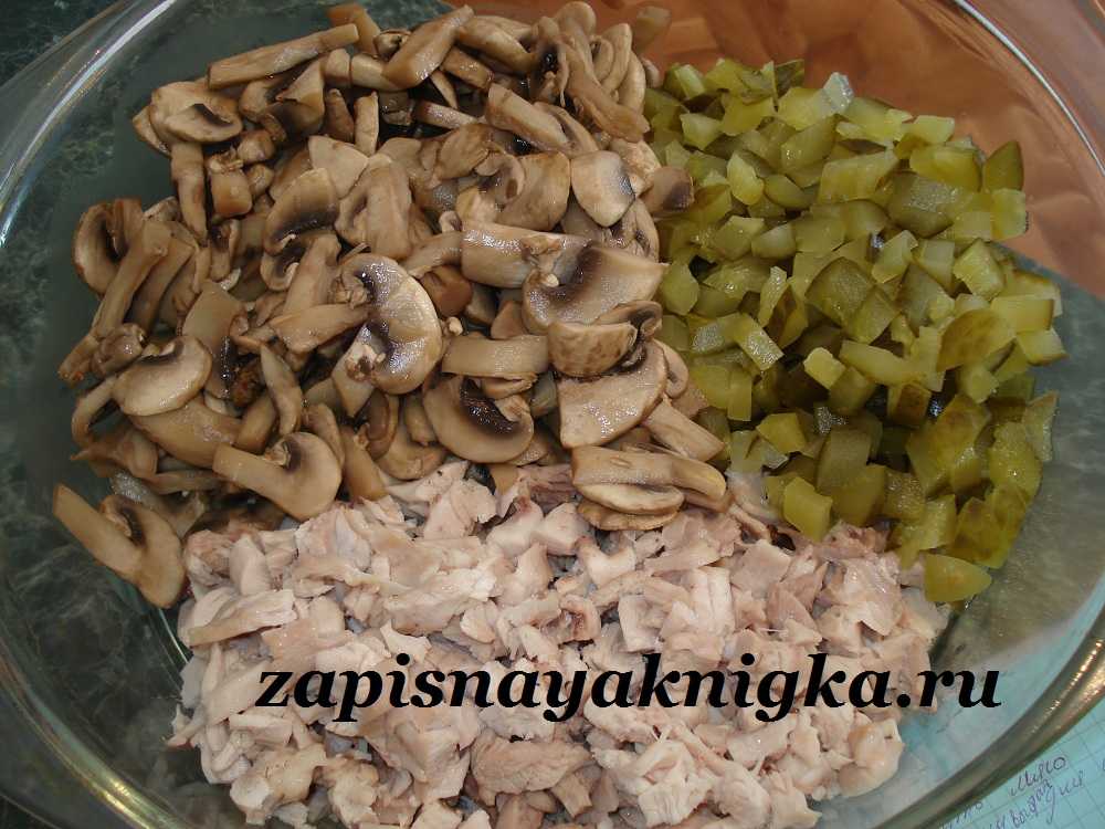 Салаты с маринованными грибами - 20 простых и вкусных рецептов