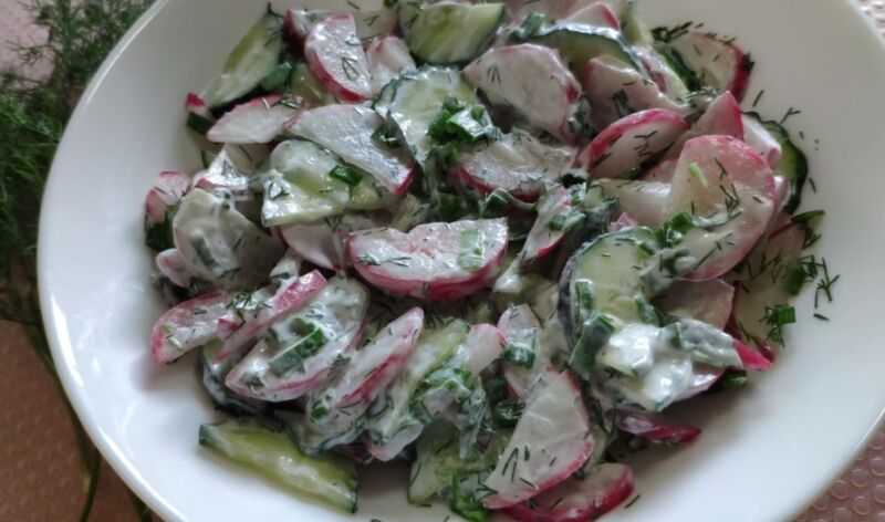 Салат из редиски - 46 рецептов приготовления пошагово - 1000.menu