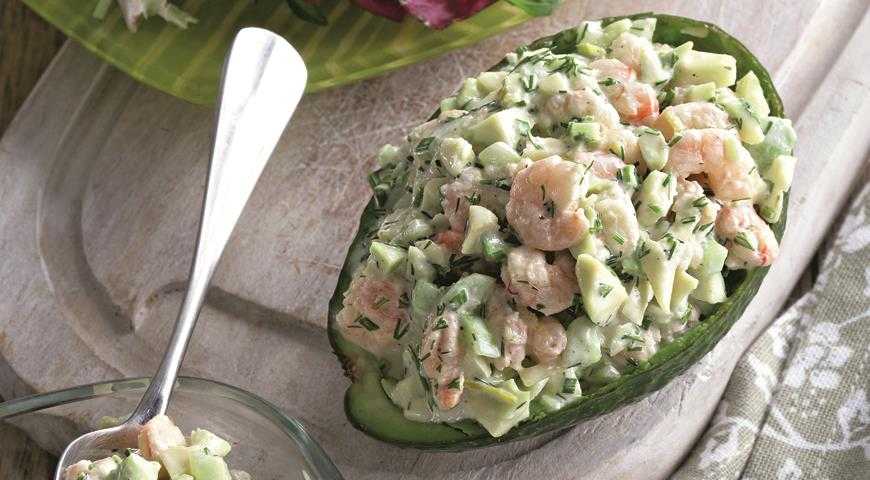 Салат с креветками и авокадо — 8 вкусных рецептов приготовления