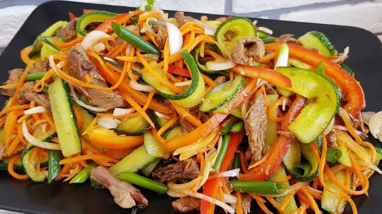Очень вкусный мясной салат из свинины — 8 простых рецептов приготовления