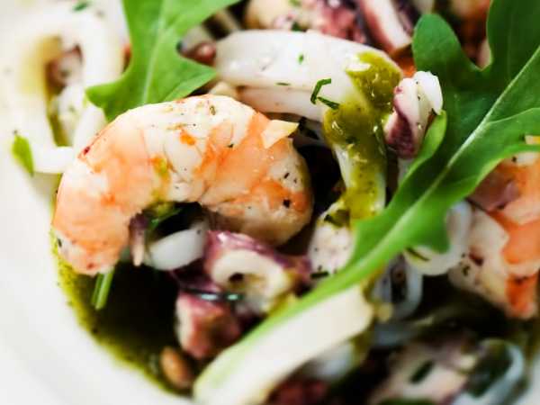 Вкусные, недорогие салаты с морепродуктами 2020 рецепты фото