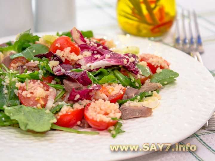 Простые и доступные рецепты сытных салатов с кускусом