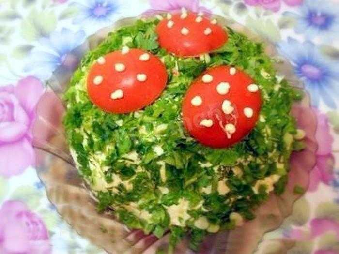 Салат грибная поляна с шампиньонами: рецепт приготовления