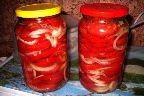 Салаты из помидоров на зиму без стерилизации: простые рецепты с фото