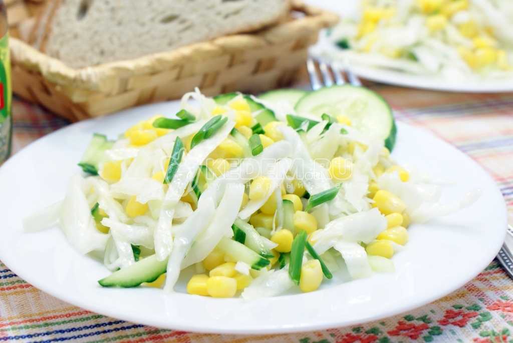Рецепты салатов с кукурузой и яблоками — проовощи.ру