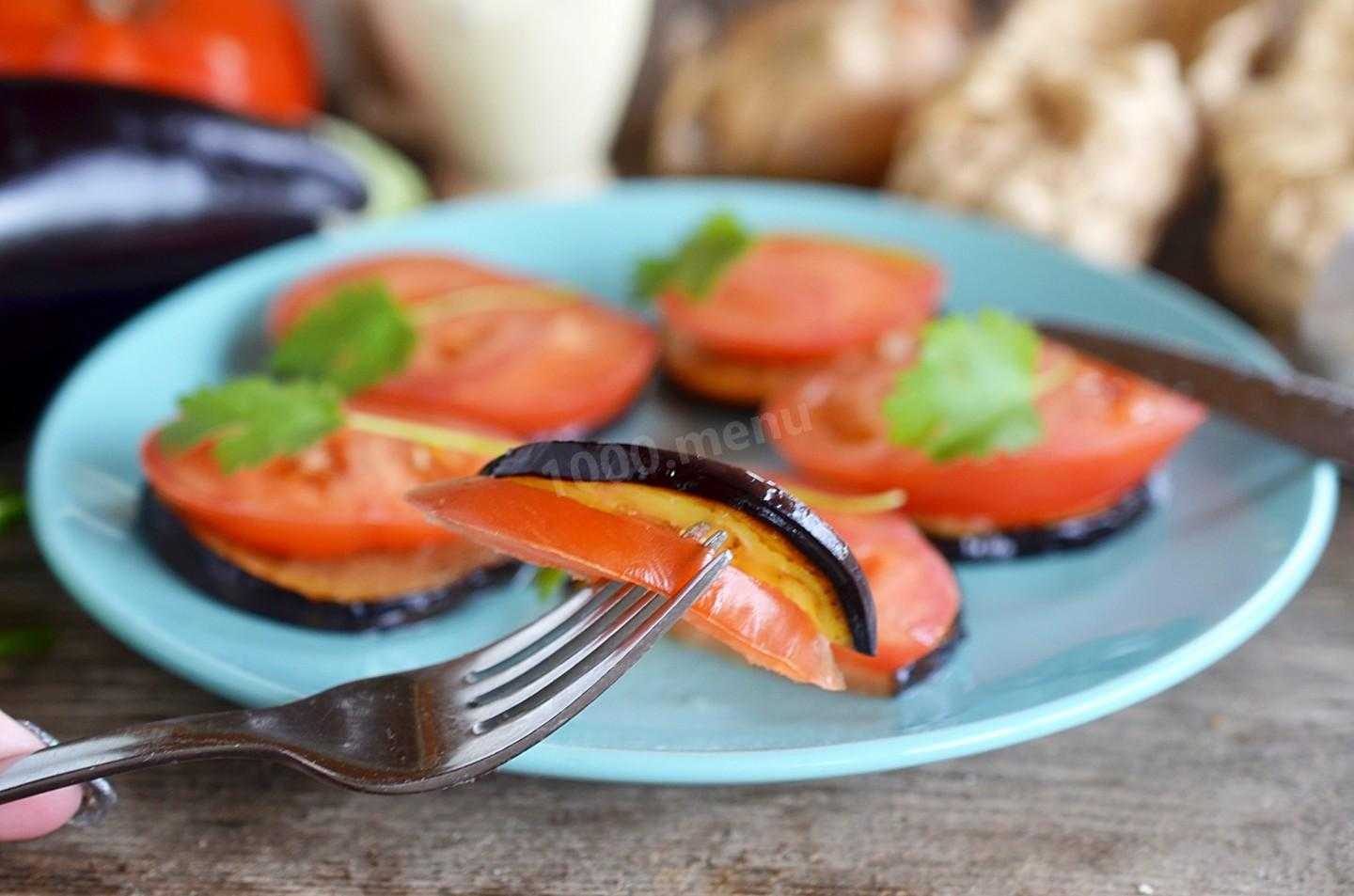 Салат с хрустящими баклажанами и помидорами по грузински рецепт с фото пошагово и видео - 1000.menu