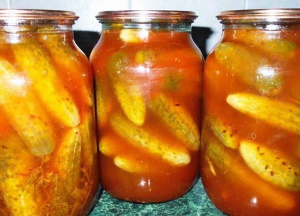 Как приготовить огурцы маринованные с кетчупом чили на зиму