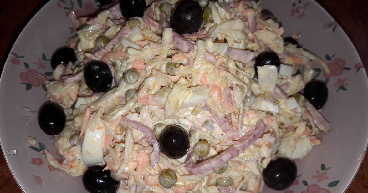 Ингредиенты для «салат из кальмаров и мидий с чипсами «жемчужина моря»