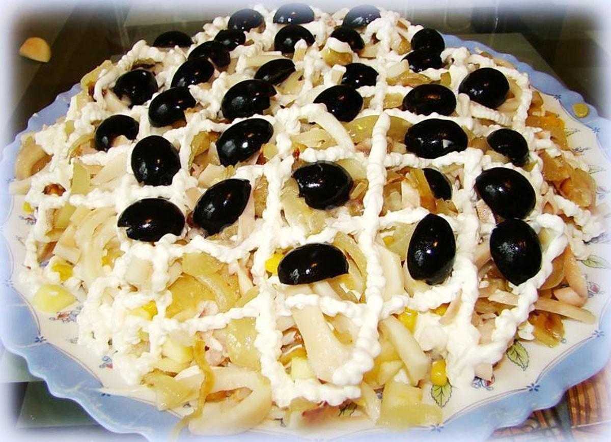 Салат из кальмаров и авокадо – пошаговый рецепт с фото на повар.ру