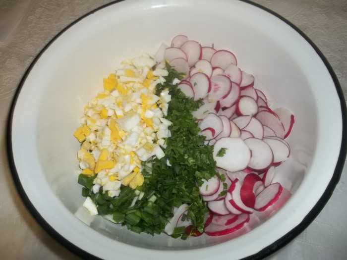 Салат с редиской и огурцом — 6 простых и вкусных рецептов