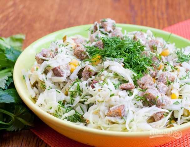 Салат с фасолью и сухариками - 10 рецептов приготовления с пошаговыми фото