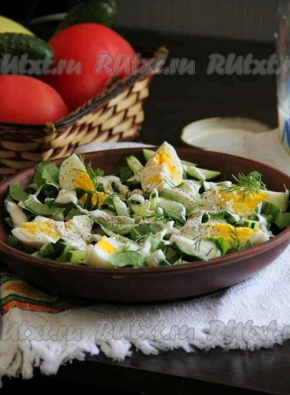 Рецепты салата со щавелем и яйцом в домашних условиях