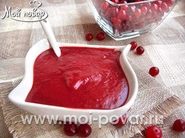 Клюквенный соус - рецепты из замороженных или сушеных ягод, с брусникой и имбирем