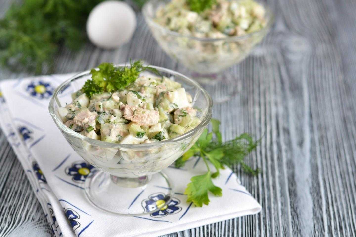 Рецепт салат с тунцом и овощами | меню недели