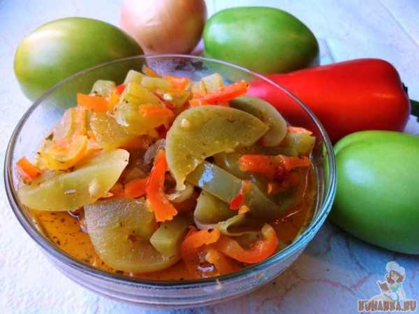 Салат из зеленых помидор - рецепты по-корейски быстрого приготовления, острого салата к столу и на зиму