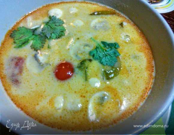 Тайский суп с кокосовым молоком — пошаговый рецепт с фото
