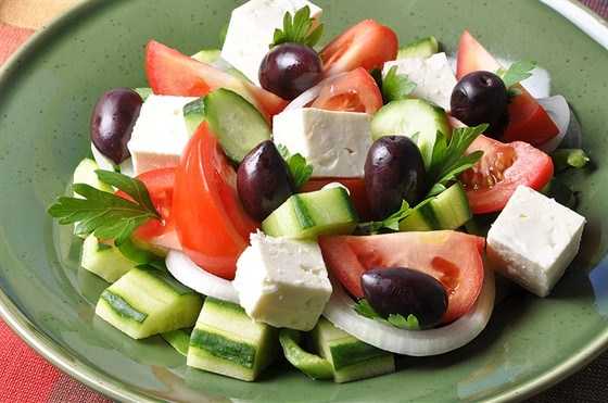 Салат греческий классический - ингредиенты, оригинальная рецептура