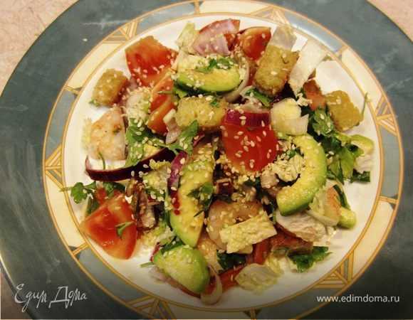 Салат с креветками и авокадо – 7 очень вкусных пошаговых рецептов