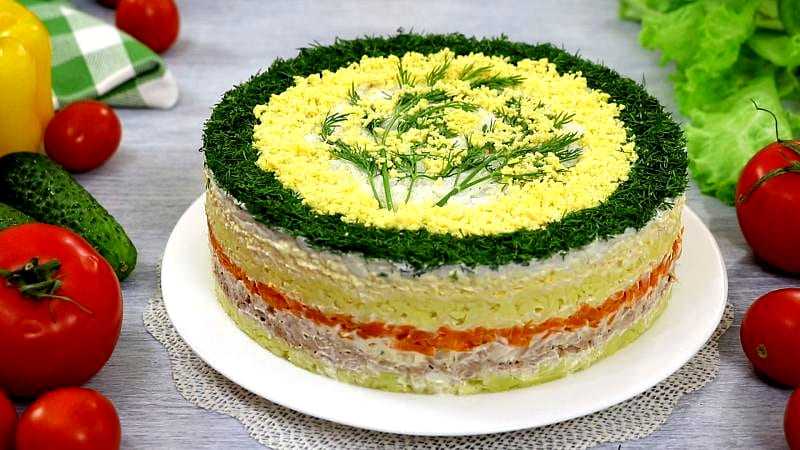 Салат мимоза с рисом и консервой - весна в каждом слое: рецепт с фото и видео