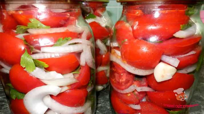 Салат из помидор зимний рецепт с фото - 1000.menu