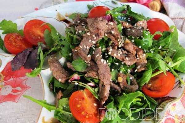 Теплый салат с говядиной – 7 вкусных рецептов