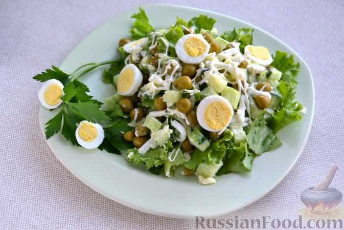 Салат с перепелиными яйцами рецепт с фото