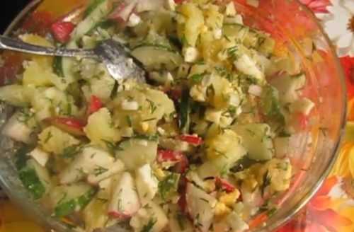 Салат из редиса с огурцом и яйцом – витамины и калории: рецепт с фото и видео