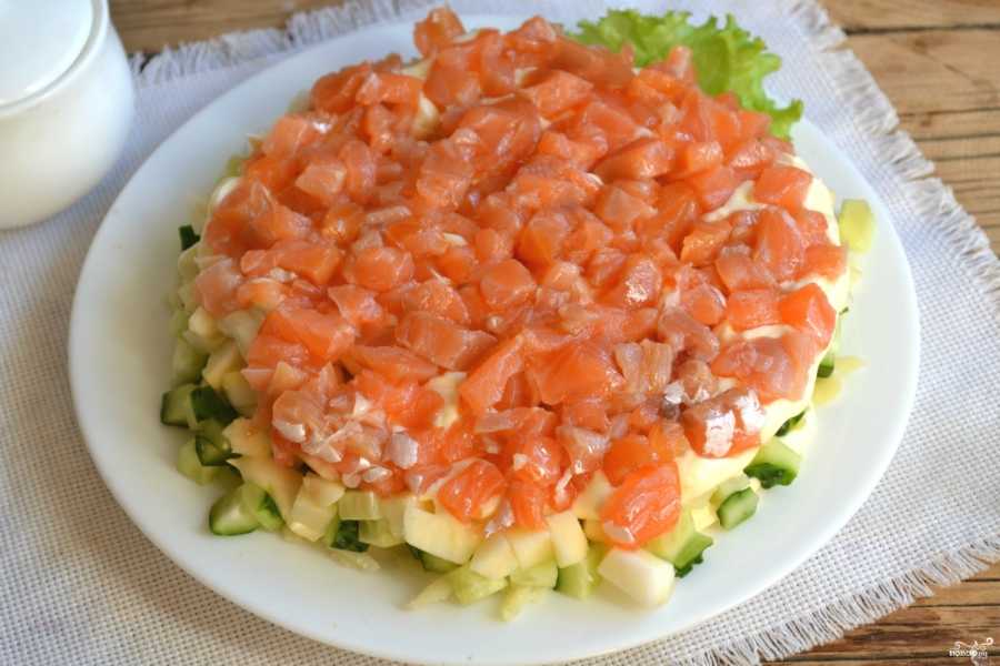 Праздничный салат лосось на шубе и 15 похожих рецептов: видео, фото, калорийность, отзывы - 1000.menu