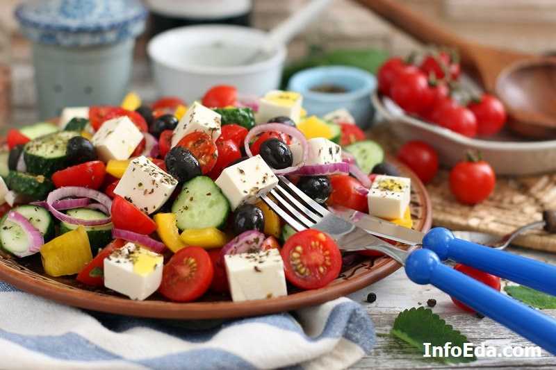 Греческий салат — 10 классических рецептов с пошаговым фото