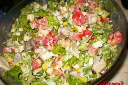 Салат деревенский - богатая вкусовая и витаминная палитра